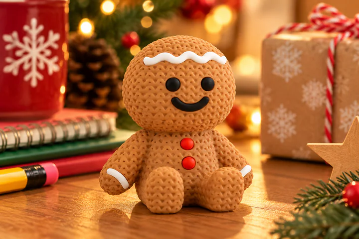Galleta de jengibre navideña