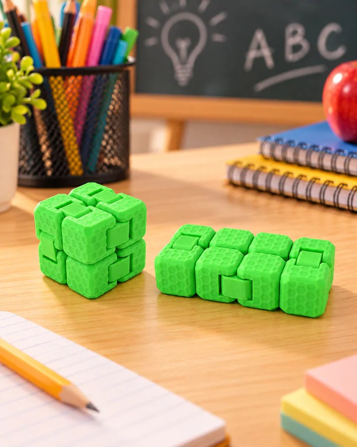 Cubo infinito con textura